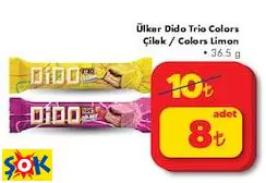 ÜLKER DİDO TRİO COLORS ÇİLEK / COLORS LİMON ÇİKOLATA ÜLKER DİDO TRİO COLORS ÇİLEK / COLORS LİMON ÇİKOLATA